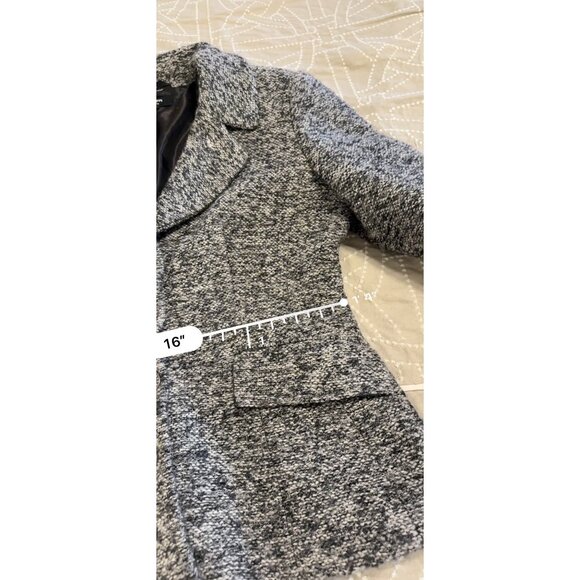 Vtg Elegant Wool Blend Womens Slimming Blazer Sz10 Dk Academia Whimsigoth Y2K - Picture 16 of 16